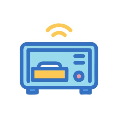 Radyo simgesinin vektör illüstrasyonu