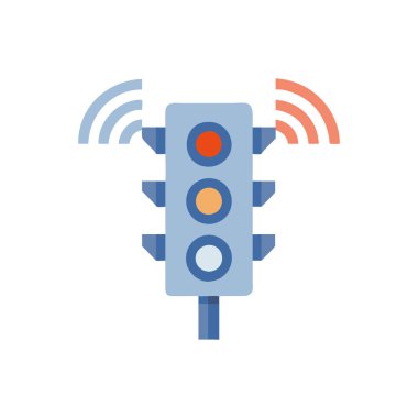 trafik ışığı simgesinin vektör illüstrasyonu