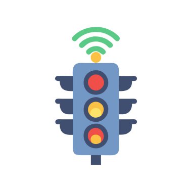 Şeffaf arkaplan üzerindeki sinyal vektör simgesi, izole edilmiş düz semboller