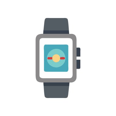 smartwatch düz vektör simgesi