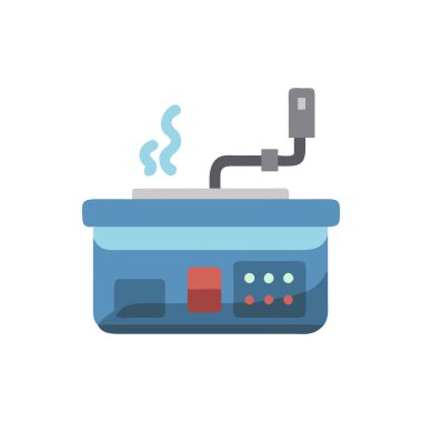 gaz sobası ve fırın vektör çizim tasarımı