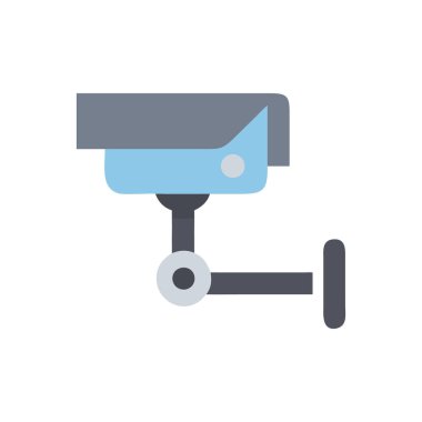 kamera lensi düz vektör simgesi