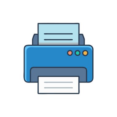 Para izole edilmiş ikon vektör illüstrasyon tasarımı yazıcısı