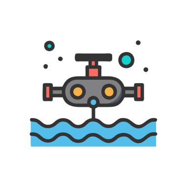 Kameralı bir dronun vektör illüstrasyonuName