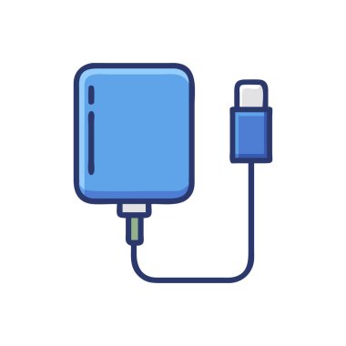 usb flash disk vektör çizimi.