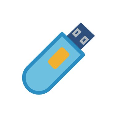 usb flash disk simge vektörü. İnce çizgi işareti. izole edilmiş sınır sembolü çizimi