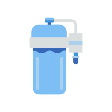 su tankı simgesi düz izole vektör çizimi