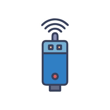 Web ve mobil uygulaması tasarımı, Wifi logo kavramı için beyaz arka plan üzerinde izole Wifi simge vektör
