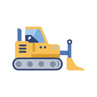 Kazı düz simgesi, vektör illüstrasyonu.