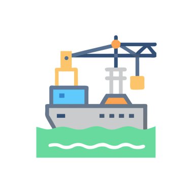 yağ tankeri vektör renk simgesi