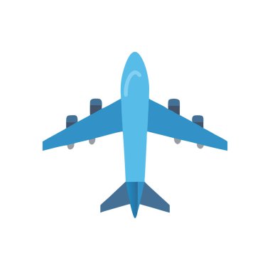 uçak ikonu vektör illüstrasyonu
