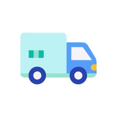 araba teslimatı simgesi düz biçiminde