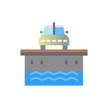 gemi vektör düz resimleme