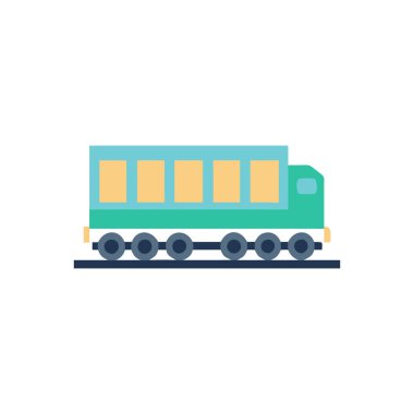Demiryolu tren simge vektör çizim