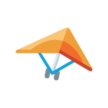 Uçurtma düz vektör simgesi