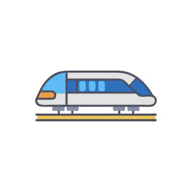 tren simgesi vektör işareti sembolü