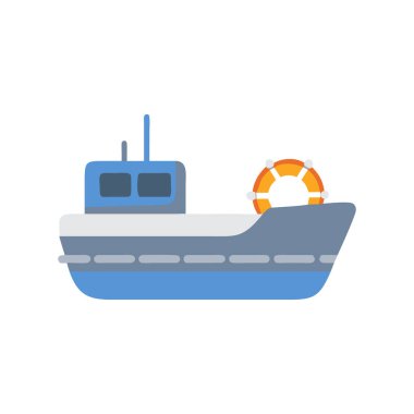 Beyaz arka plan üzerinde gemi şeffaf işareti izole gemi simge vektör