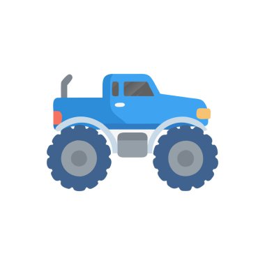 Traktör ikon vektör illüstrasyonu