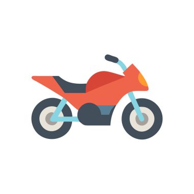 motosiklet simgesi vektör illüstrasyonu