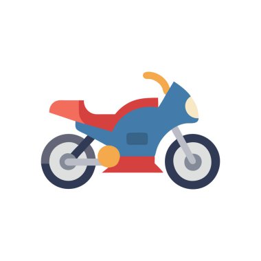 Motosiklet motosikleti düz simge tasarımı