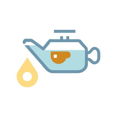 Kahve fincanı ve kahve çekirdeği vektör çizimi.