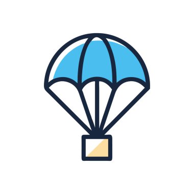 balon vektör renk çizgisi simgesi