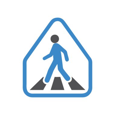 Trafik işareti. Web simgesi basit tasarım