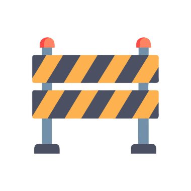 bariyer simgesi vektör illüstrasyonu