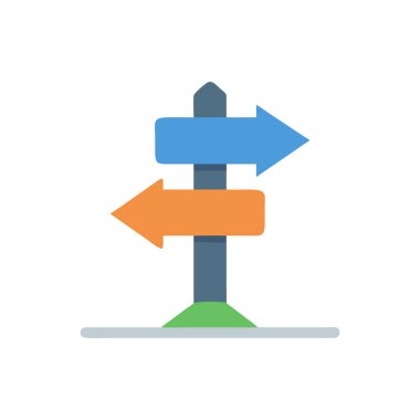 ok düz renk simgesi