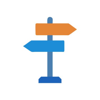 Yol işaretinin vektör illüstrasyonu