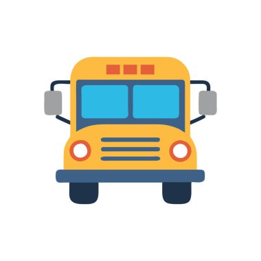 bus simgesi vektör illüstrasyonu