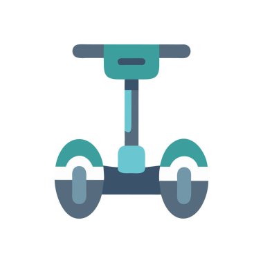 scooter düz renk vektörü dekoru