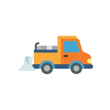 Kamyonun düz renk simgesi