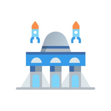 Cami simgesi vektör illüstrasyonu