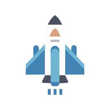 roket ikonu vektör illüstrasyonu