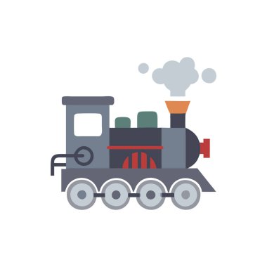 buhar ikonlu tren lokomotifi