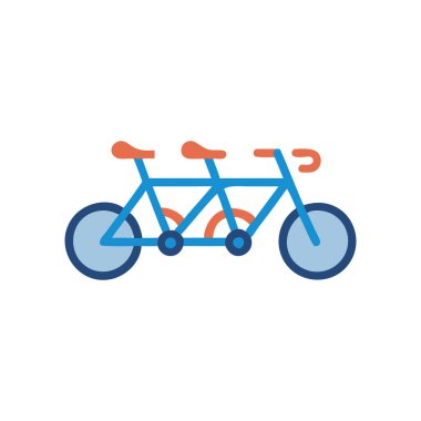 Bisiklet ikonu vektörü. İnce çizgi işareti. izole edilmiş sınır sembolü çizimi