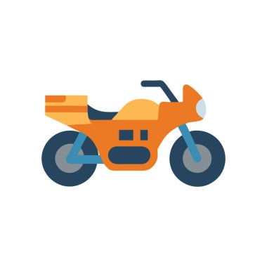 motosiklet simgesi vektör illüstrasyonu