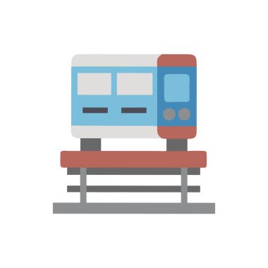 tren simgesi vektör illüstrasyonu