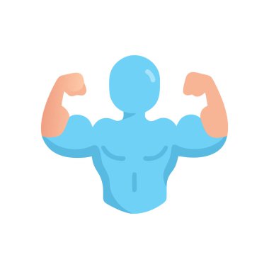 Kolları havada güçlü bir adam.