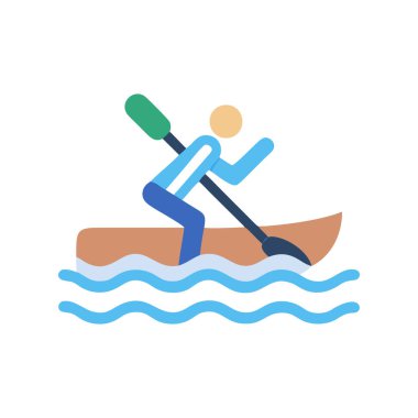 Kano vektörü düz renk simgesi