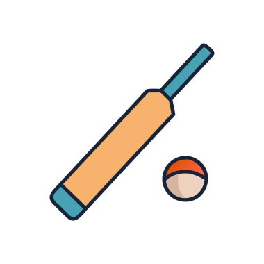 Vektör beyzbol sopası simgesi