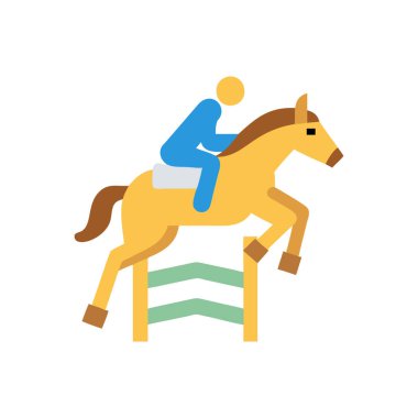 binicilik at vektörü simgesi