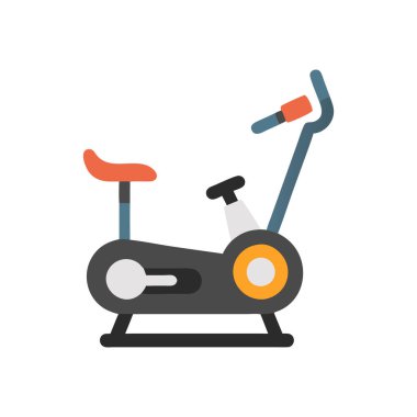 Bisiklet ikonu vektörü beyaz arka planda, bisiklet ve bisiklet işaretinde izole edilmiş. Bisiklet ve bisiklet, bisiklet ikonu