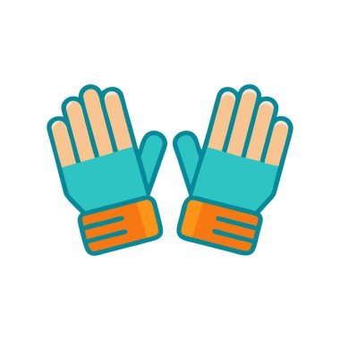 Eldivenler ikon vektör çizimi