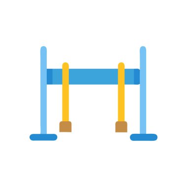 oyun alanı ikon vektörü. Düz çizgi işareti. izole edilmiş sembol çizimi