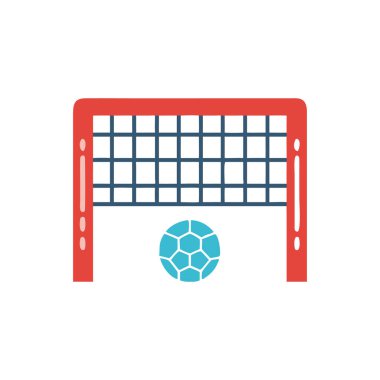 izole futbol topu ikonu vektör tasarımı