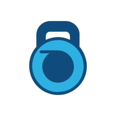 vektör kabartma renk simgesini kilitle