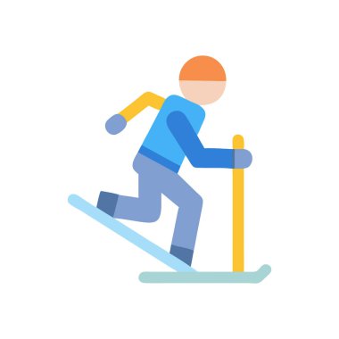 kayak ikonu vektörü web ve mobil uygulama tasarımınız için izole edilmiş, kayak logosu konsepti