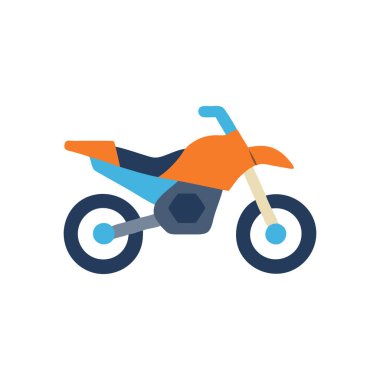 motosiklet renkli vektör simgesi.